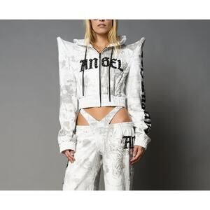 $139 Namilia Penthouse Zip Jacket White Small NWT